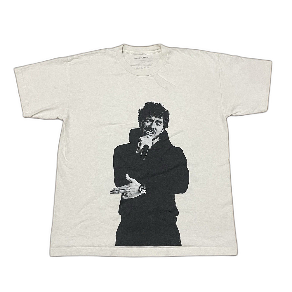 Jack Harlow T Shirt Mens XL Cream Tour Merch Graphic Tee